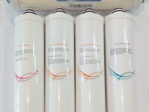 Pack 4 filtros Bayoneta + membrana 500 GPD 1:1